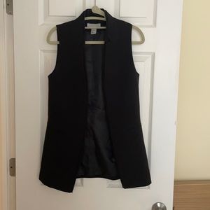 H&M Black Tuxedo Vest